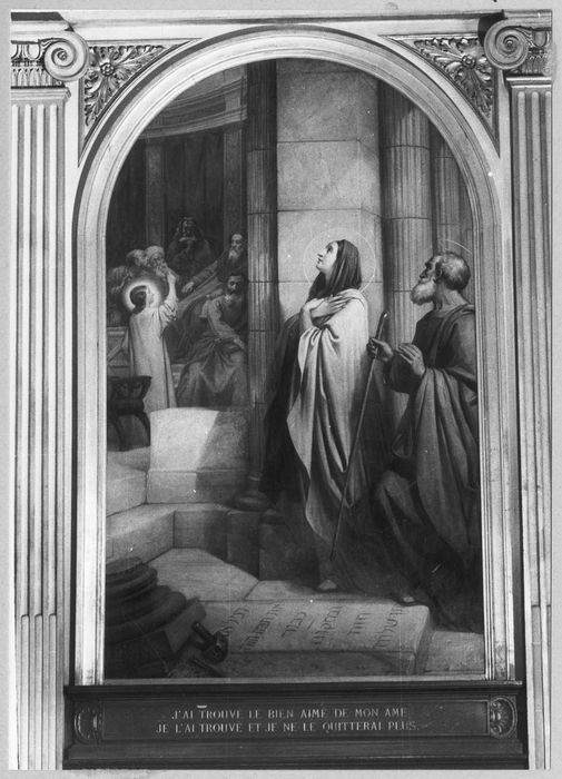 tableau : La Vierge et saint Joseph retrouvant l'Enfant Jésus au Temple