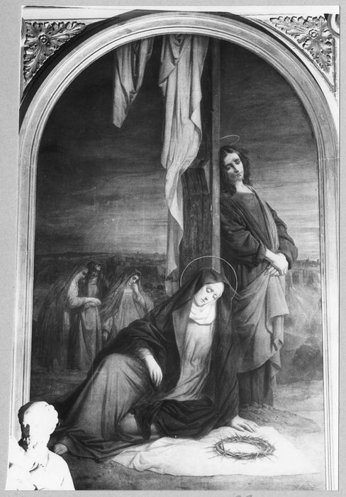 tableau : La Vierge au pied de la croix