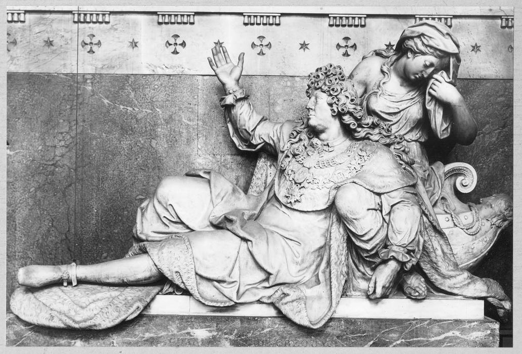 monument funéraire de Charles, duc de Créquy, gouverneur à Paris, ambassadeur à Rome : groupe sculpté
