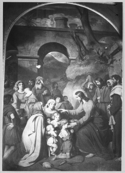 tableau : Le Christ et les petits enfants