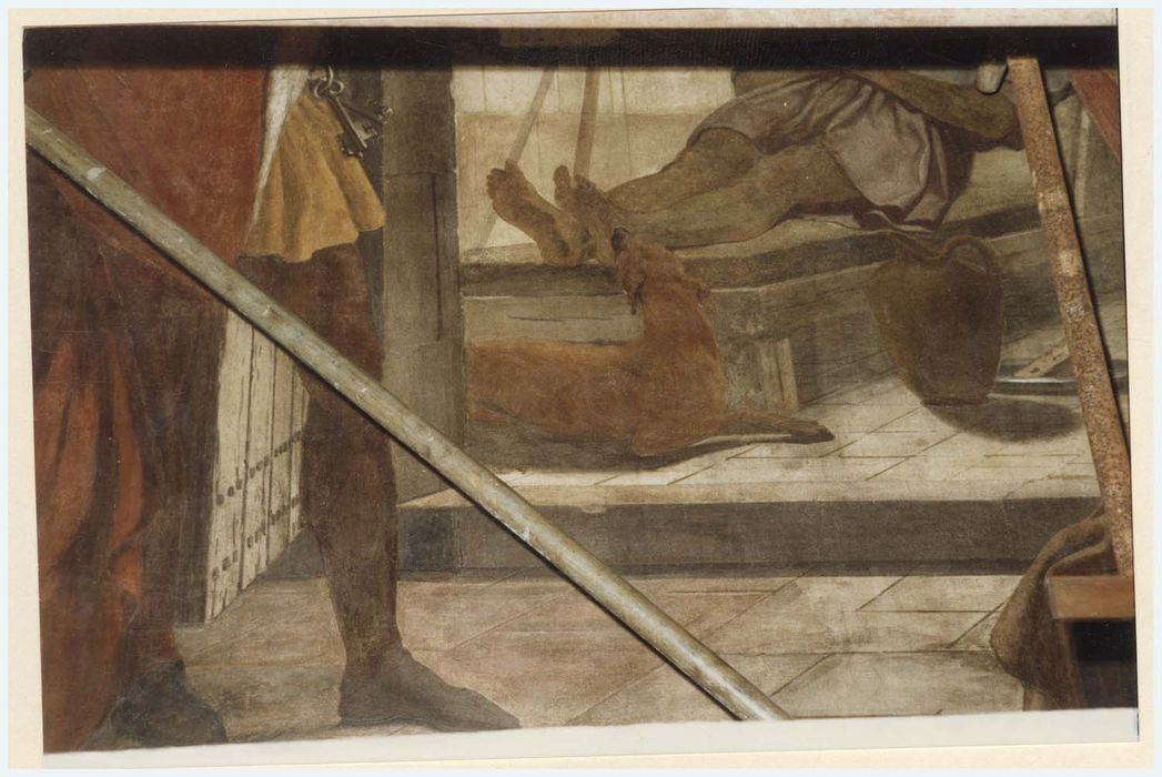 peinture monumentale d’une des chapelles latérales, détail