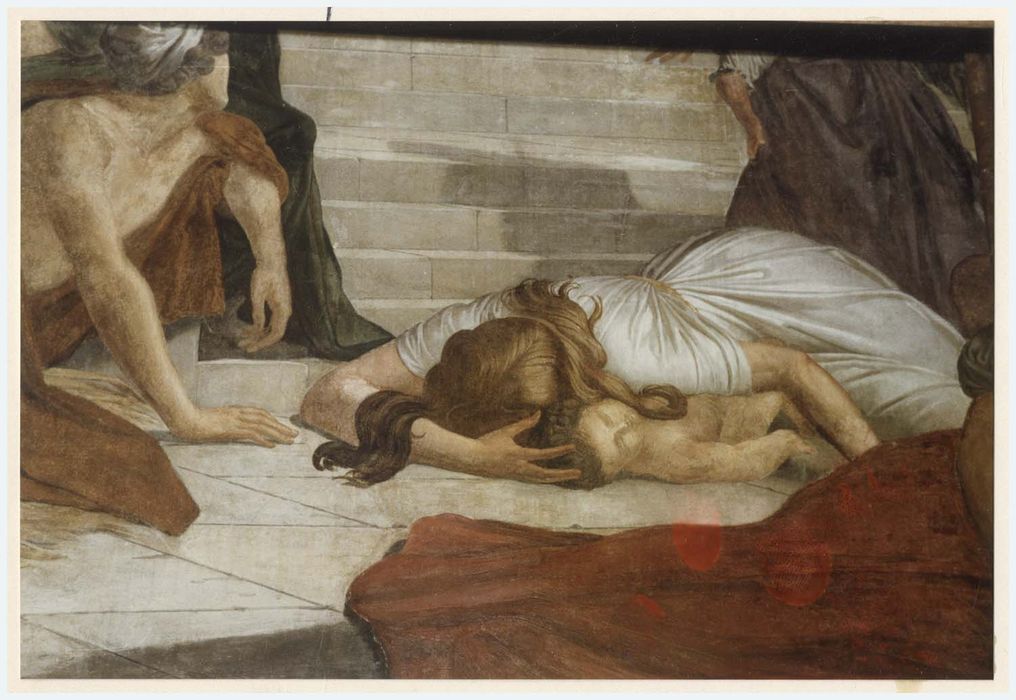 peinture monumentale d’une des chapelles latérales, détail