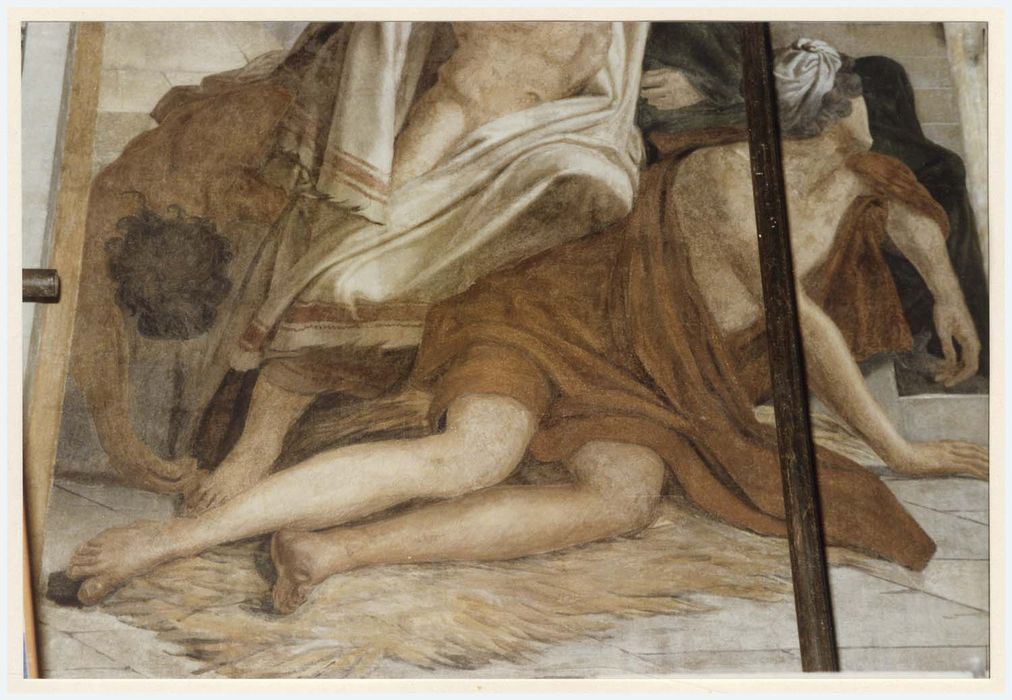 peinture monumentale d’une des chapelles latérales, détail