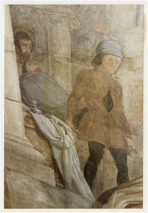 peinture monumentale d’une des chapelles latérales, détail