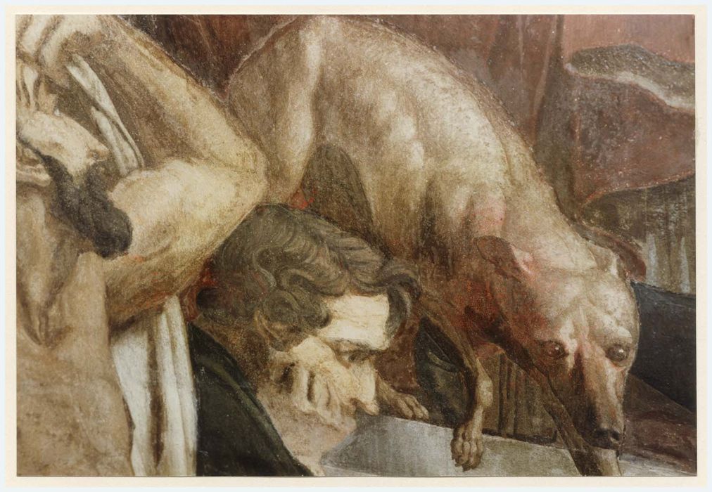 peinture monumentale d’une des chapelles latérales, détail