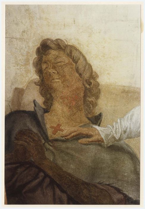 peinture monumentale d’une des chapelles latérales, détail