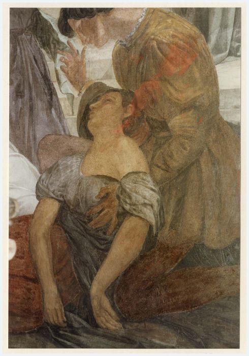 peinture monumentale d’une des chapelles latérales, détail