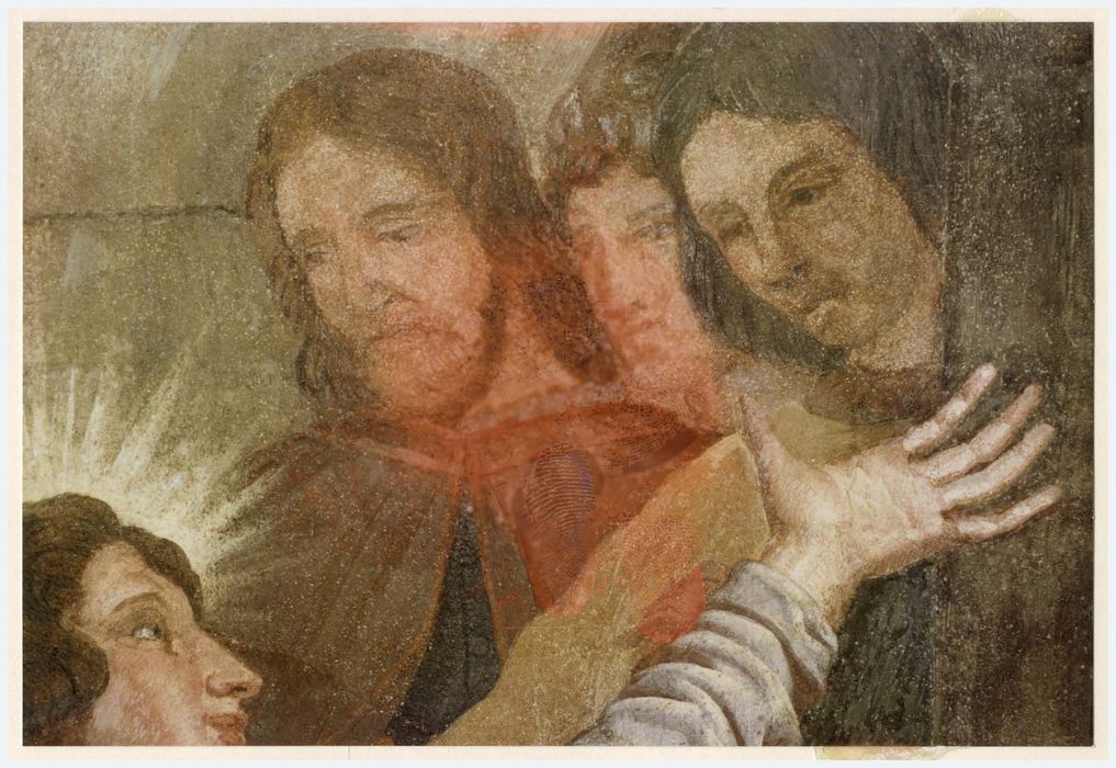 peinture monumentale d’une des chapelles latérales, détail