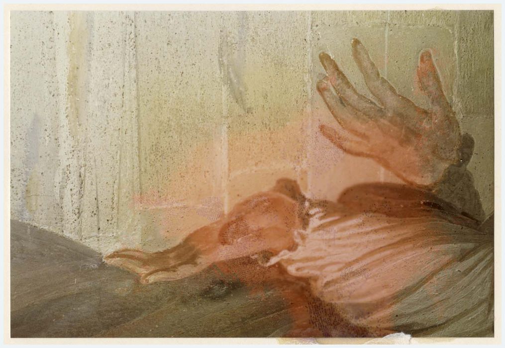 peinture monumentale d’une des chapelles latérales, détail