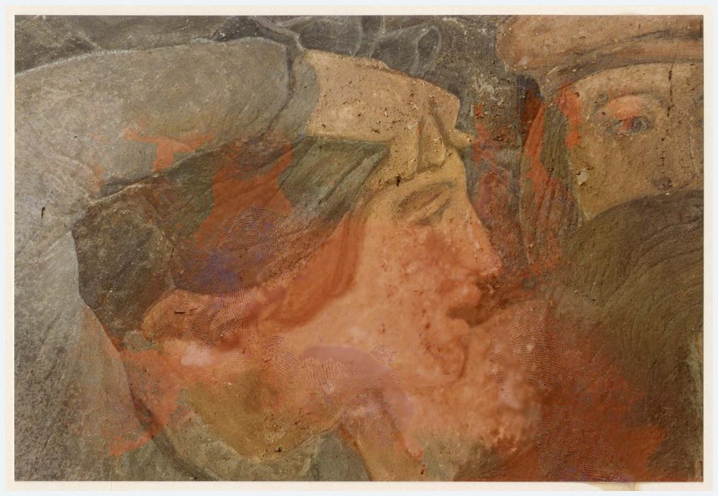 peinture monumentale d’une des chapelles latérales, détail