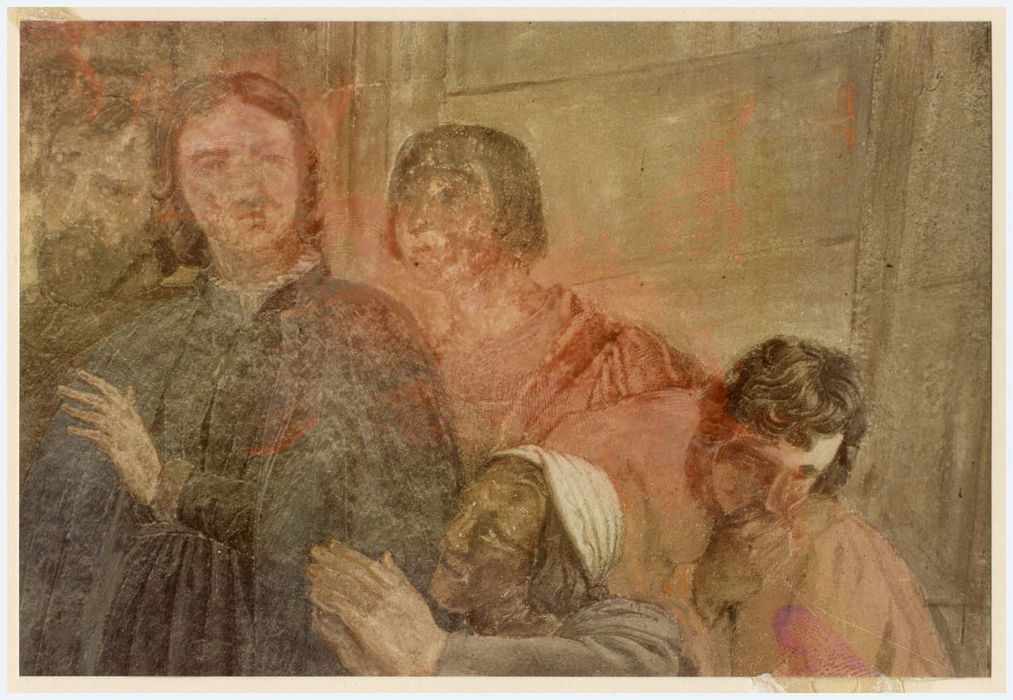 peinture monumentale d’une des chapelles latérales, détail