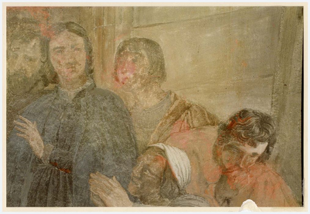 peinture monumentale d’une des chapelles latérales, détail