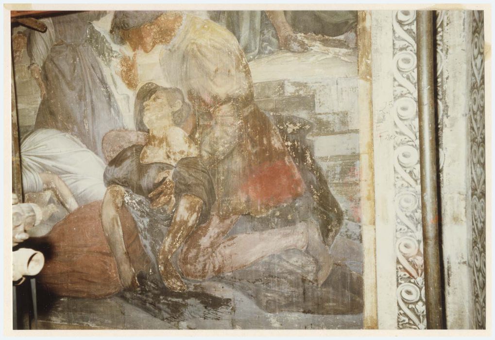 peinture monumentale d’une des chapelles latérales, détail