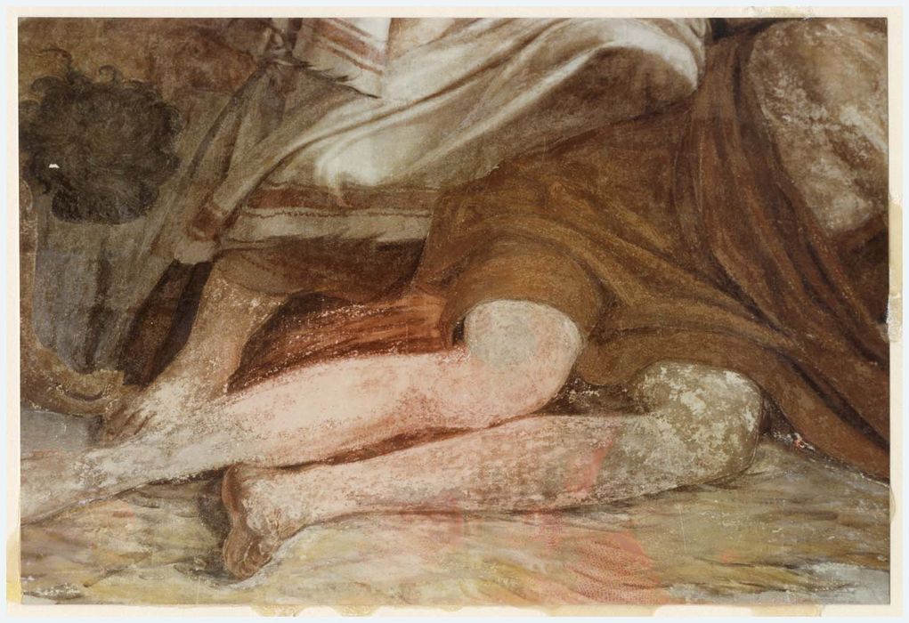 peinture monumentale d’une des chapelles latérales, détail