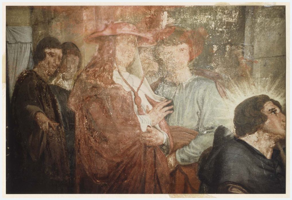 peinture monumentale d’une des chapelles latérales, détail