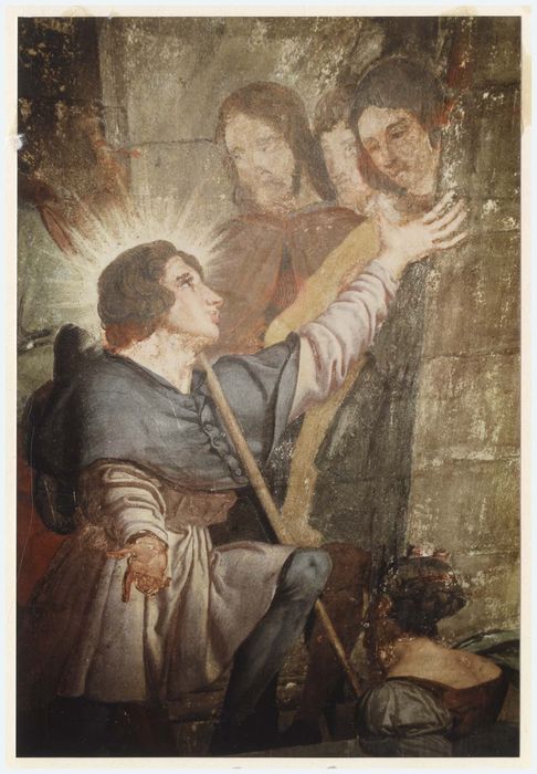 peinture monumentale d’une des chapelles latérales, détail