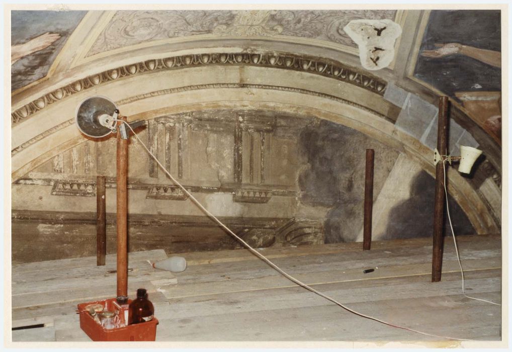 peinture monumentale d’une des chapelles latérales, détail
