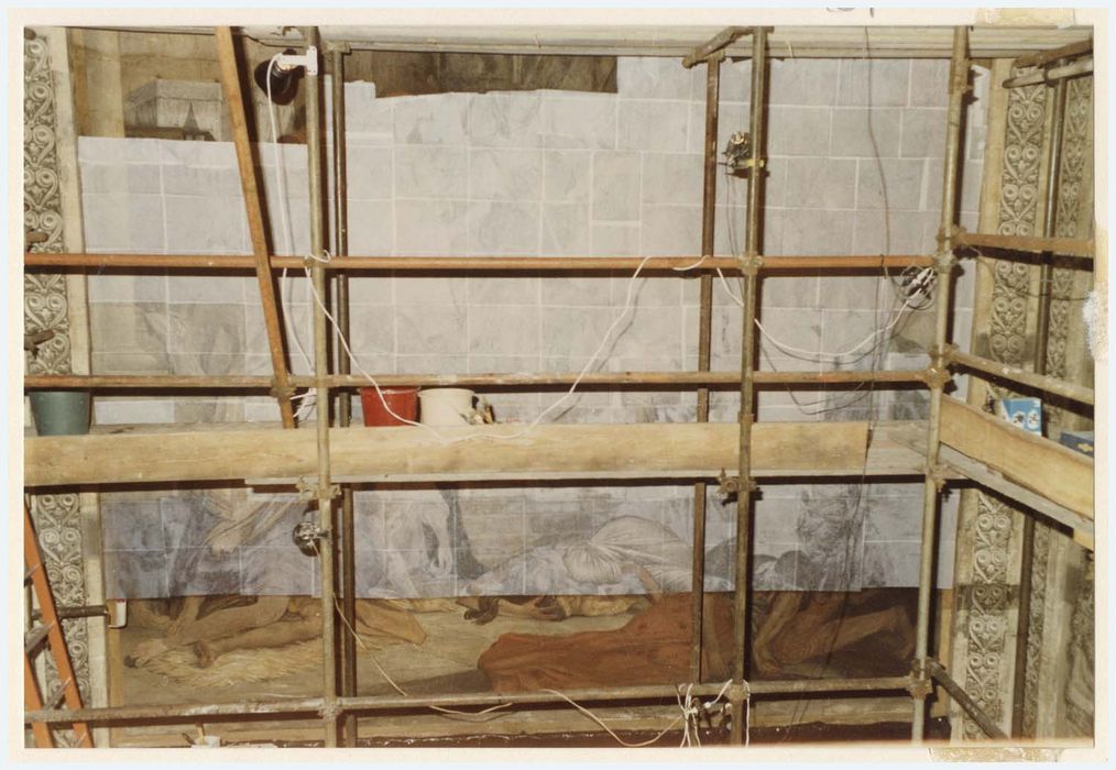 peinture monumentale d’une des chapelles latérales, détail