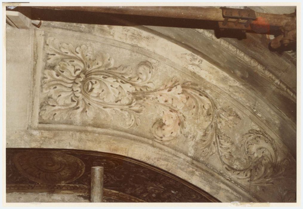 peinture monumentale d’une des chapelles latérales, détail