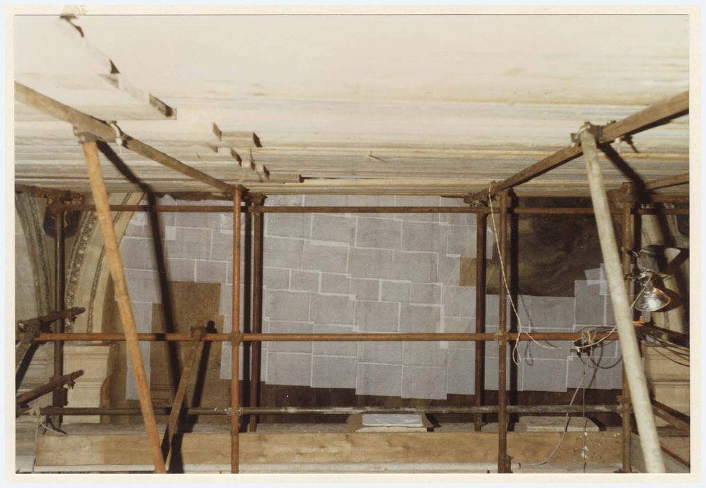 peinture monumentale d’une des chapelles latérales, détail