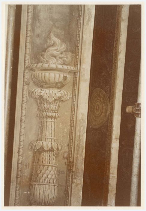 peinture monumentale d’une des chapelles latérales, détail