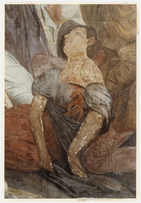 peinture monumentale d’une des chapelles latérales, détail