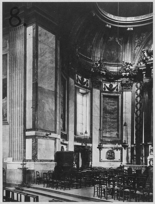 peinture monumentale de la chapelle de la Vierge, vue partielle