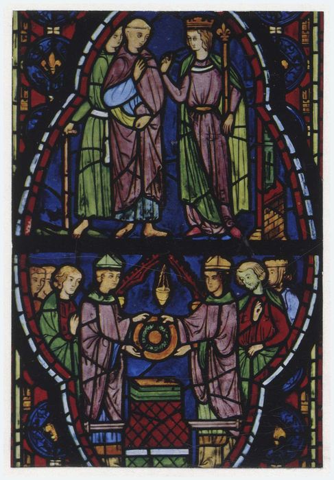 verrière : Présentation des reliques de la couronne d’épines, détail