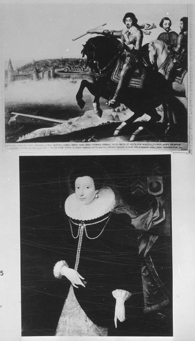 Tableau : Portrait de la mère du Cardinal de Richelieu et son cadre