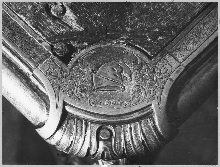 bureau de Louis XV, dit table de Robespierre, détail