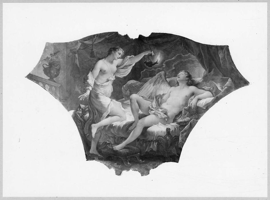 tableau : Psyché contemplant son époux