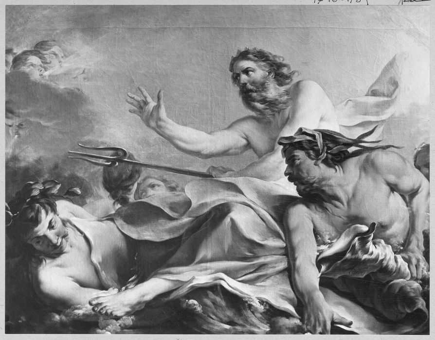 tableau : Neptune réprimant les vents