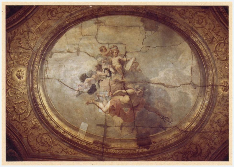 plafond peint de l’entrée