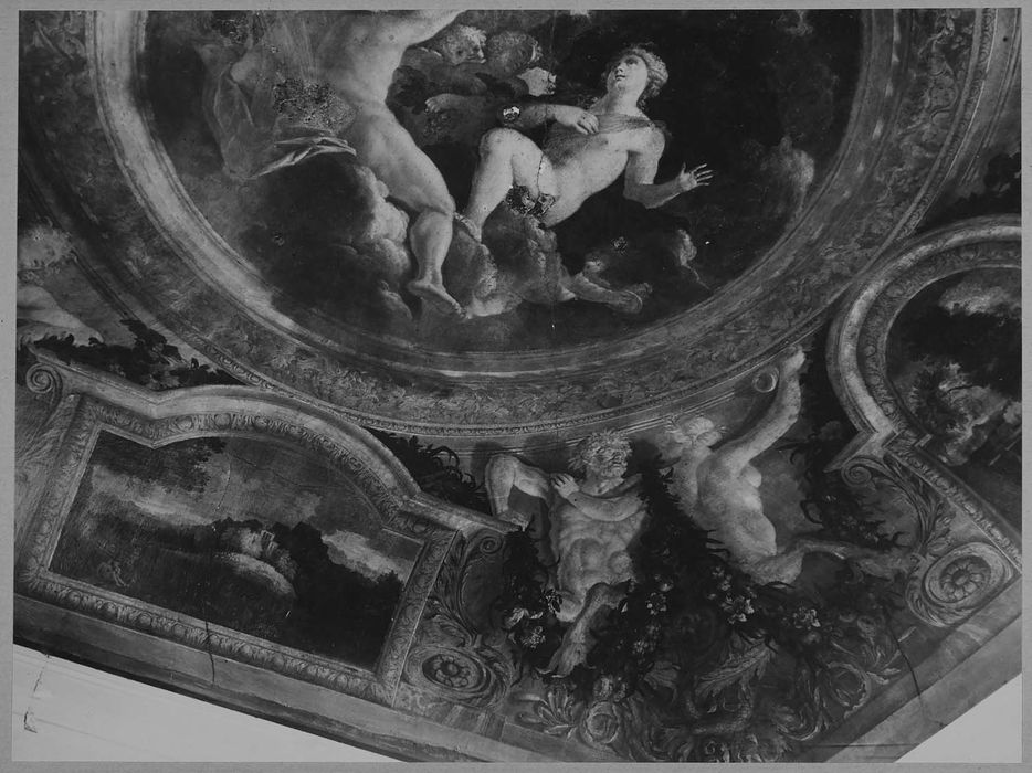 plafond : Le Couronnement de Proserpine, vue partielle