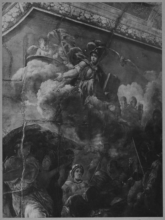 plafond : Le Triomphe de Minerve, vue partielle
