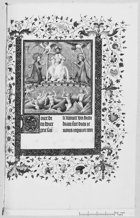 manuscrit : Heures à l'usage de Paris, détail d’une vignette