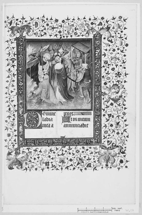 manuscrit : Heures à l'usage de Paris, détail d’une vignette