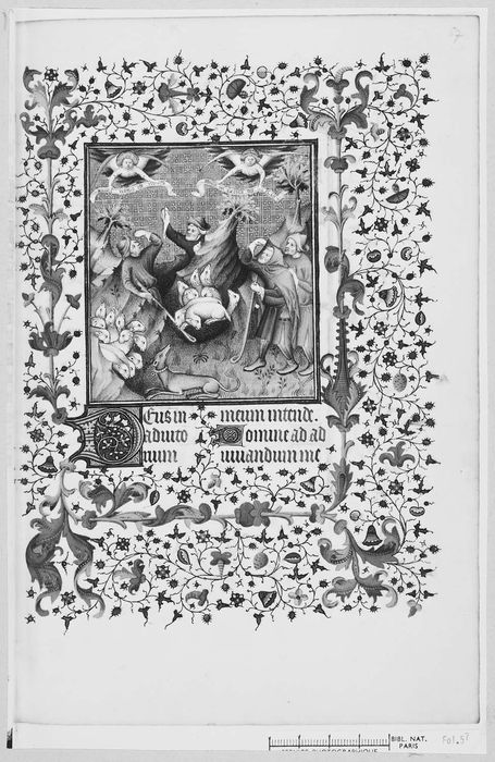 manuscrit : Heures à l'usage de Paris, détail d’une vignette