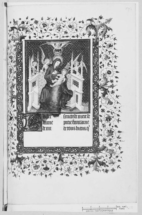 manuscrit : Heures à l'usage de Paris, détail d’une vignette