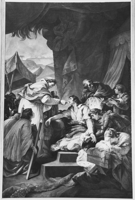 tableau : Dernière communion de saint Louis