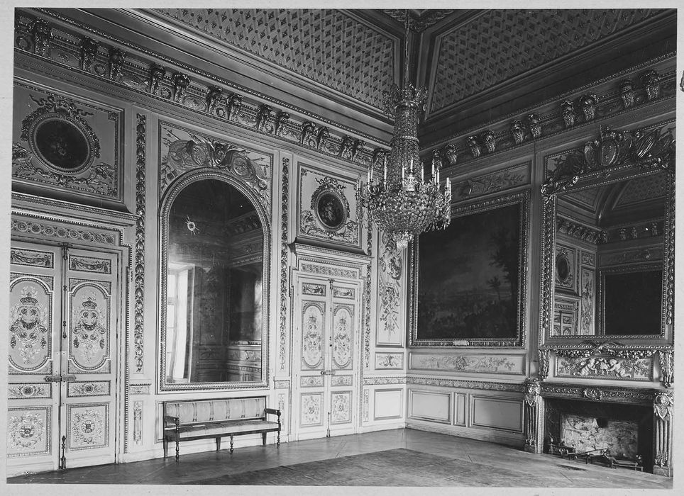 lambris de revêtement du salon des Maréchaux