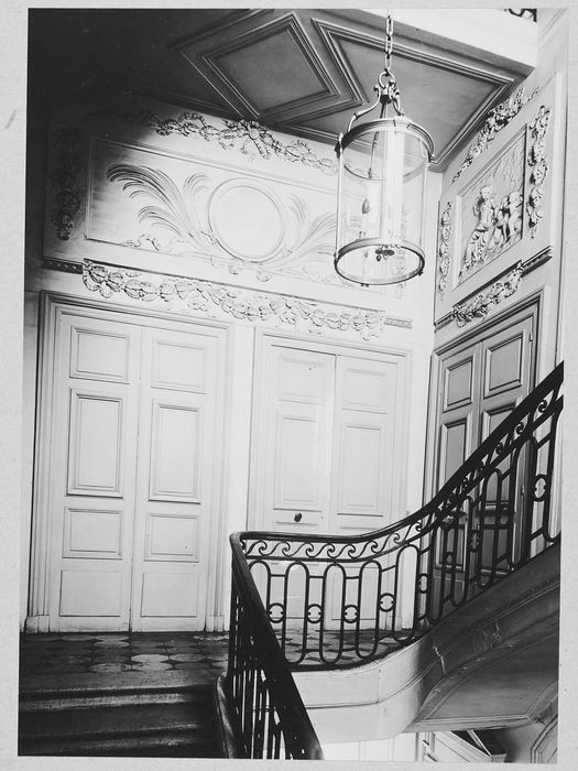 escalier d’honneur, vue partielle