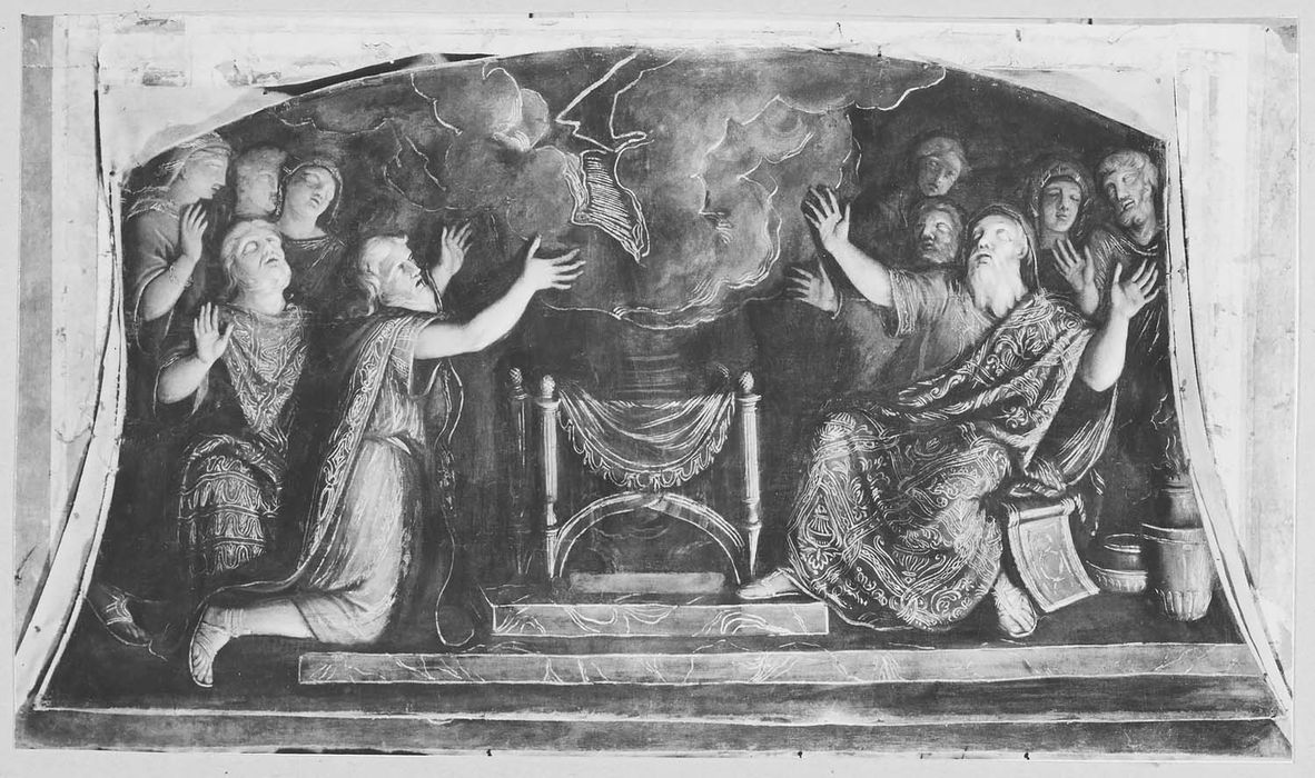 salon, détail d’un tableau (dessus-de-porte ?)