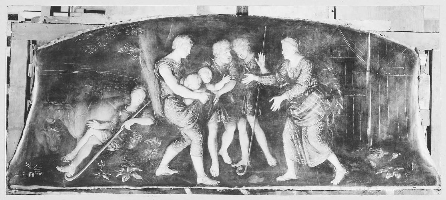 salon, détail d’un tableau (dessus-de-porte ?)