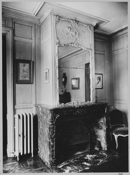 cabinet du conservateur, cheminée