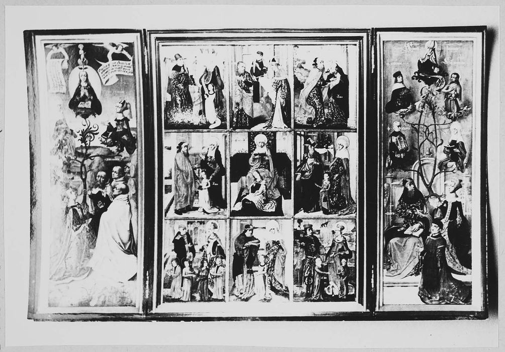 Triptyque : La Vie et la parenté de sainte Anne, cadre