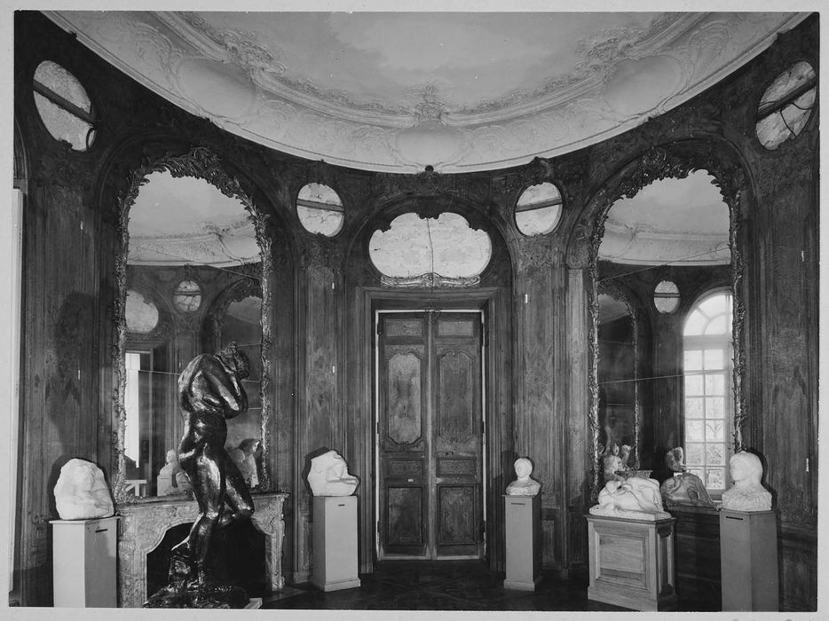 lambris de revêtement du salon d'Eve