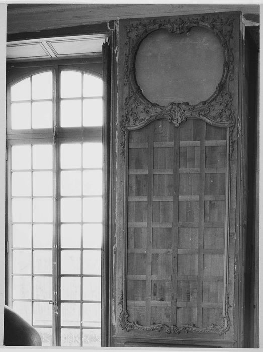 lambris de revêtement du grand cabinet, vue partielle