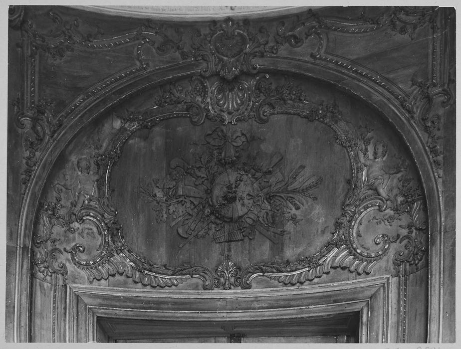 lambris de revêtement du cabinet de l'Age d'airain, détail