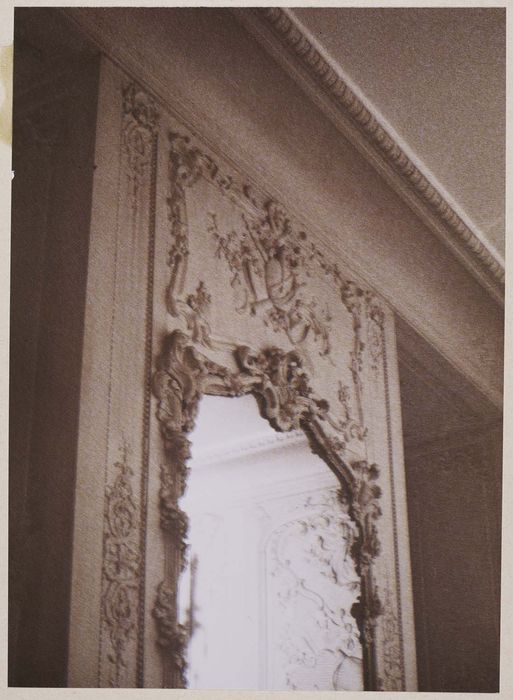 lambris de revêtement du salon de musique, vue partielle